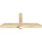 Ekena Millwork Eugene Rough Sawn Timber Gable Bracket, Douglas Fir, 48"W x 22"H x 4"D x 4"F, 11/12 Pitch GBW048X22X0404EUG00RDF - alternate 4